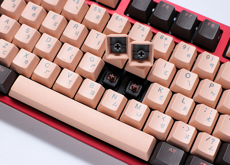 Bàn phím cơ Ducky One Rosa 2021 (Fullsize/USB/PBT/Cherry Blue switch) sử dụng switch Cherry MX cao cấp